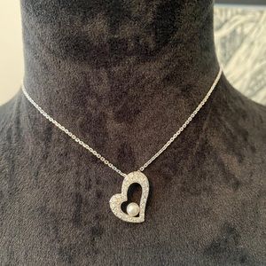 2/$50 MIX AND MATCH JEWELRY BUNDLE GENUINE SWAROVSKI HEART WITH PEARL